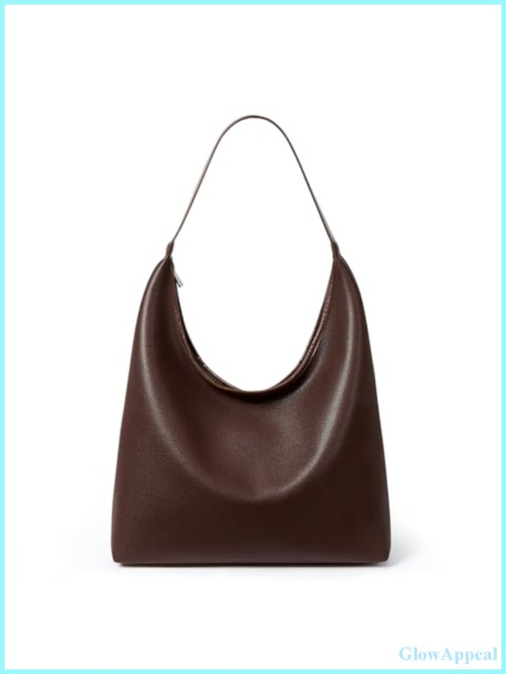 Large Hobo Bag for Women Soft Vegan Leather Shoulder Tote with Zipper